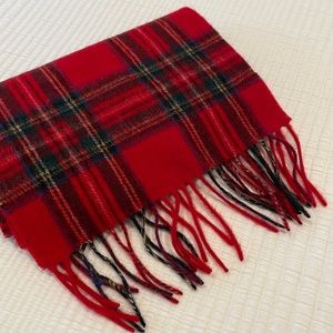 Wool Royal Stewart Red Tartan Scarf